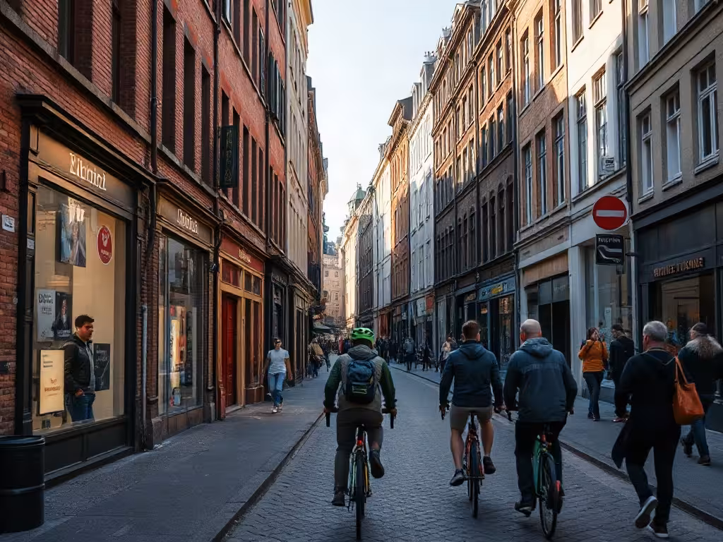 Façades flamandes du centre de Lille parmi les principales villes du département 59