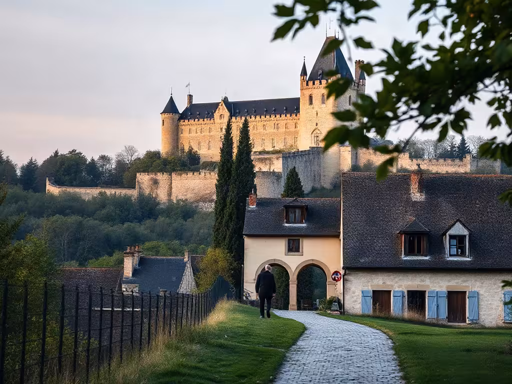 Château de Pierrefonds dans l’Oise, repère historique du département 60.