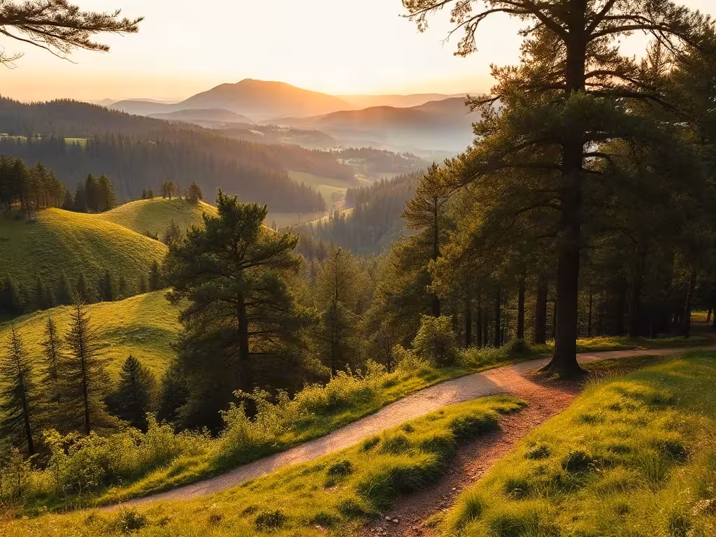 Paysages forestiers et montagneux des Vosges dans le Territoire de Belfort, nature et randonnée