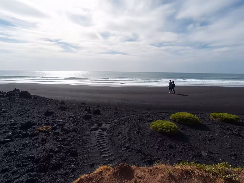 Destination soleil pas cher en mars : plage volcanique et sentier côtier aux Canaries.