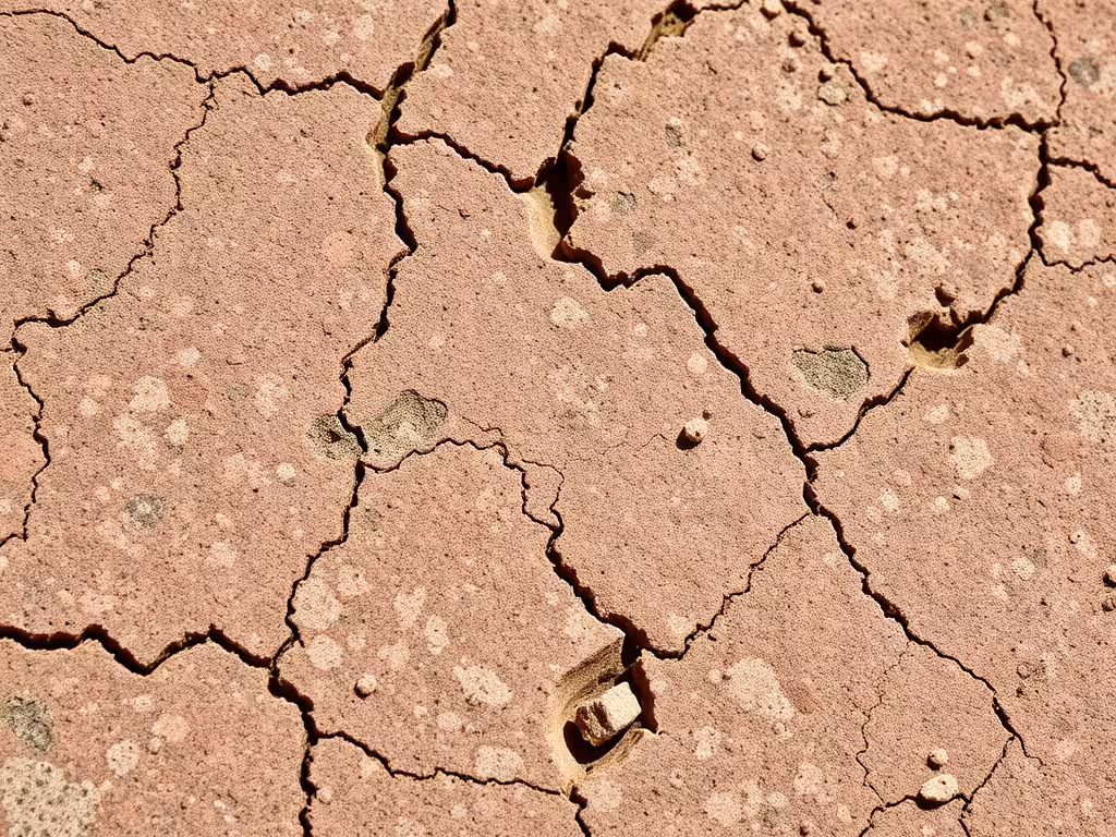 Texture détaillée du granit rose de l'île Renote et ses formations géologiques