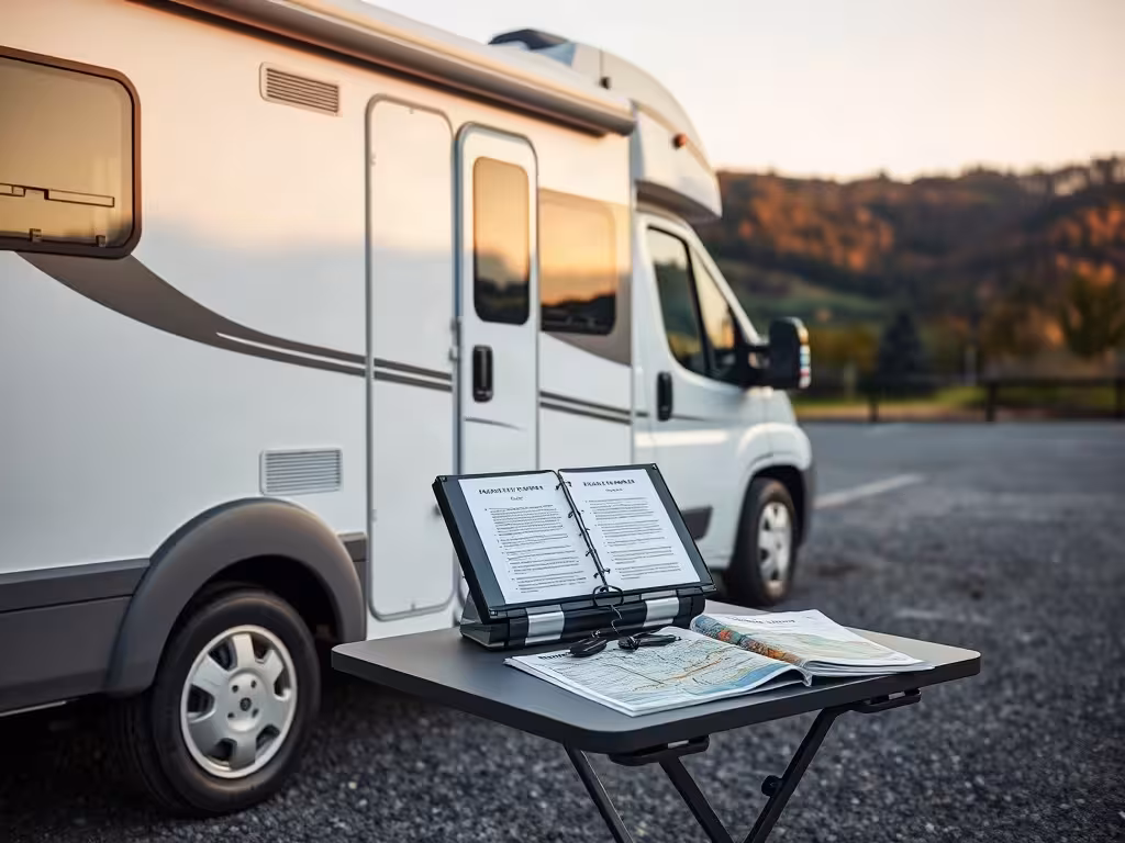Contrat de location camping-car longue durée et documents avant le départ