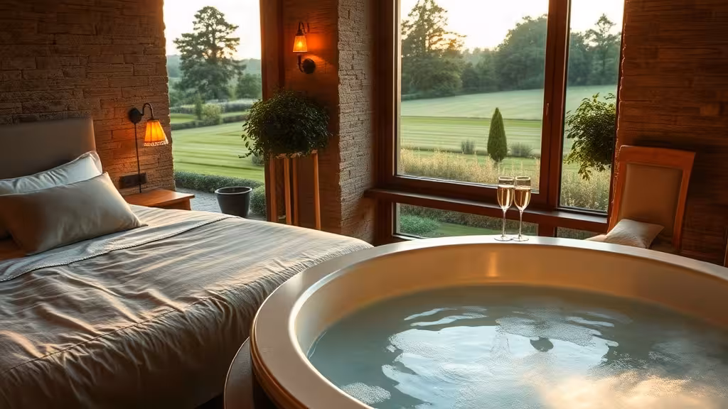 Love room 35 avec jacuzzi privatif dans une suite romantique d’Ille-et-Vilaine