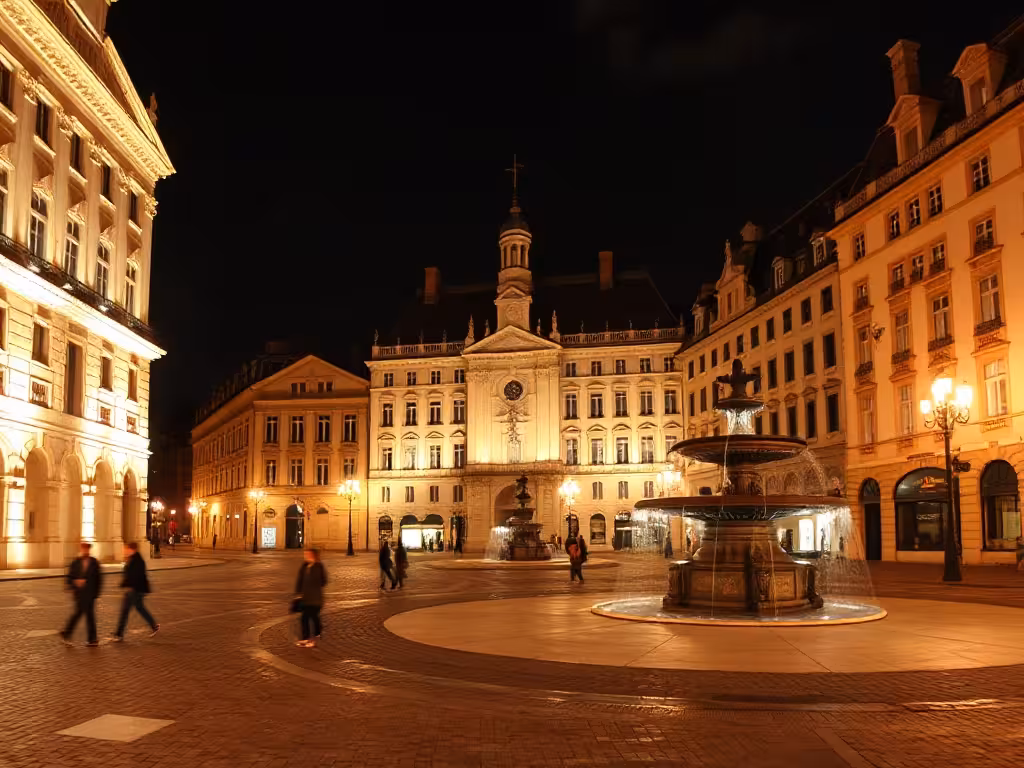 Place Stanislas à Nancy illuminée, patrimoine baroque pour escapade romantique