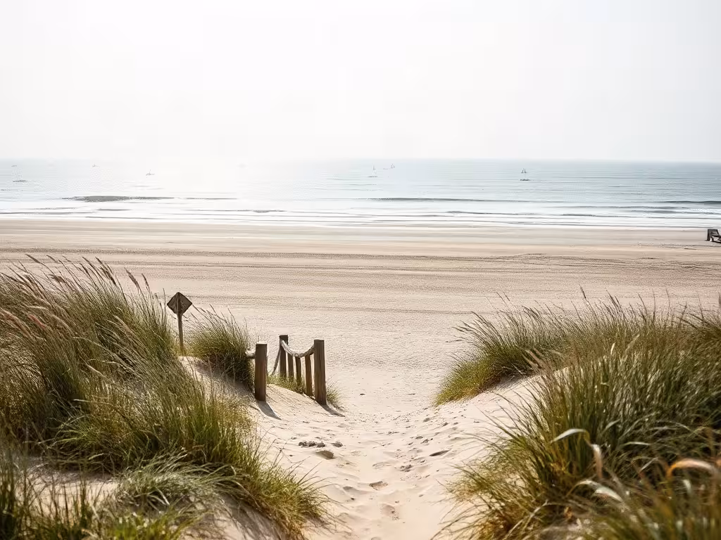 Plage atlantique peu fréquentée, idée de destination en France l'été