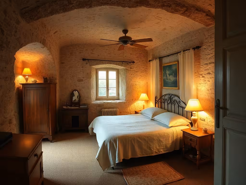 Chambre d'hôtes rustique et chaleureuse, hébergement romantique économique en France